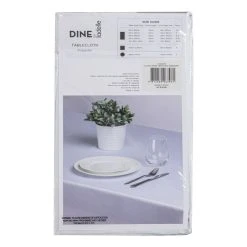Dine By Ladelle Cucina Round Tablecloth White 180 Cm