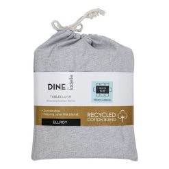 Dine By Ladelle Ellroy Tablecloth Grey 150 X 260 Cm