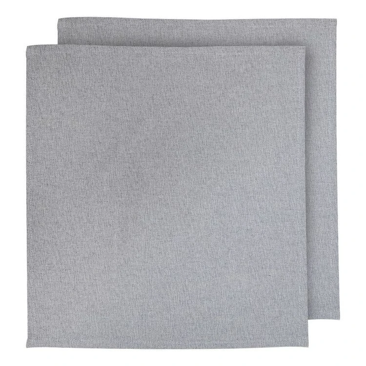 Dine By Ladelle Ellroy 2 Pack Napkin Grey 45 X 45 Cm