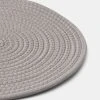 Jayson Brunsdon Homewares Round Rope Placemat 33 Cm Grey